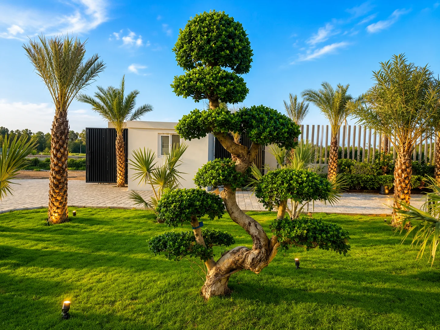 Landscaped resort garden at ALA Beach Resort