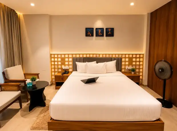 Deluxe room prepared for a relaxing stay